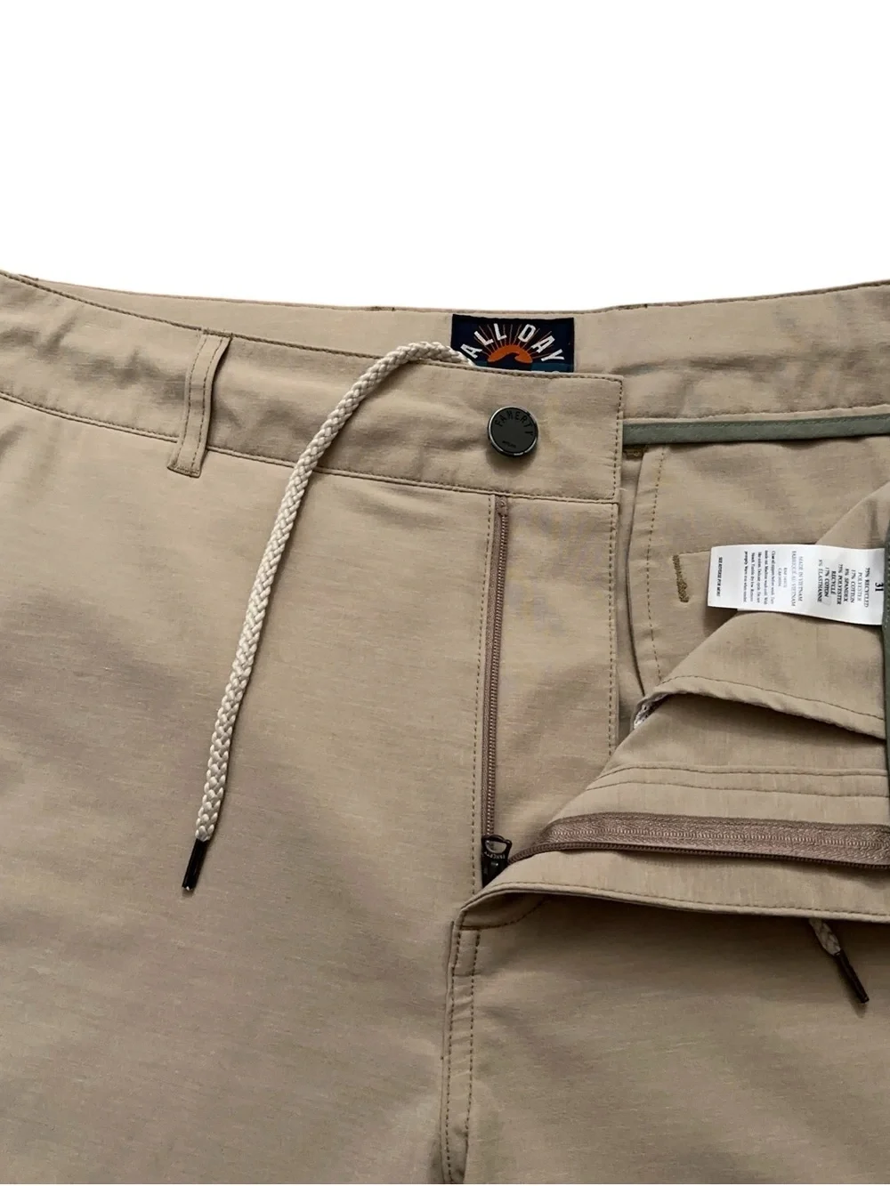 Faherty Belt Loop All Day Shorts Mens 31 Drawstring Stretch 7
